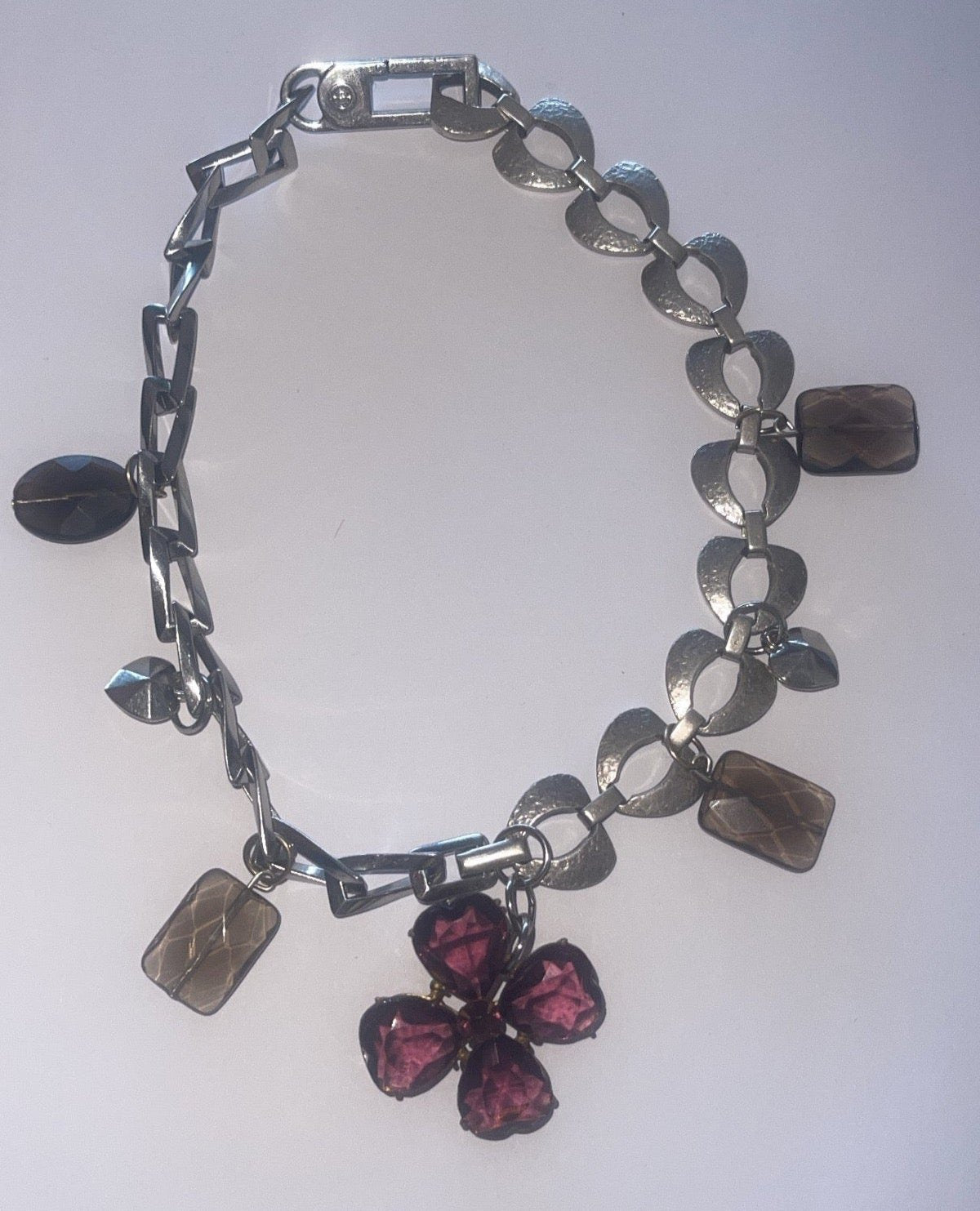 Collier Purple Flower