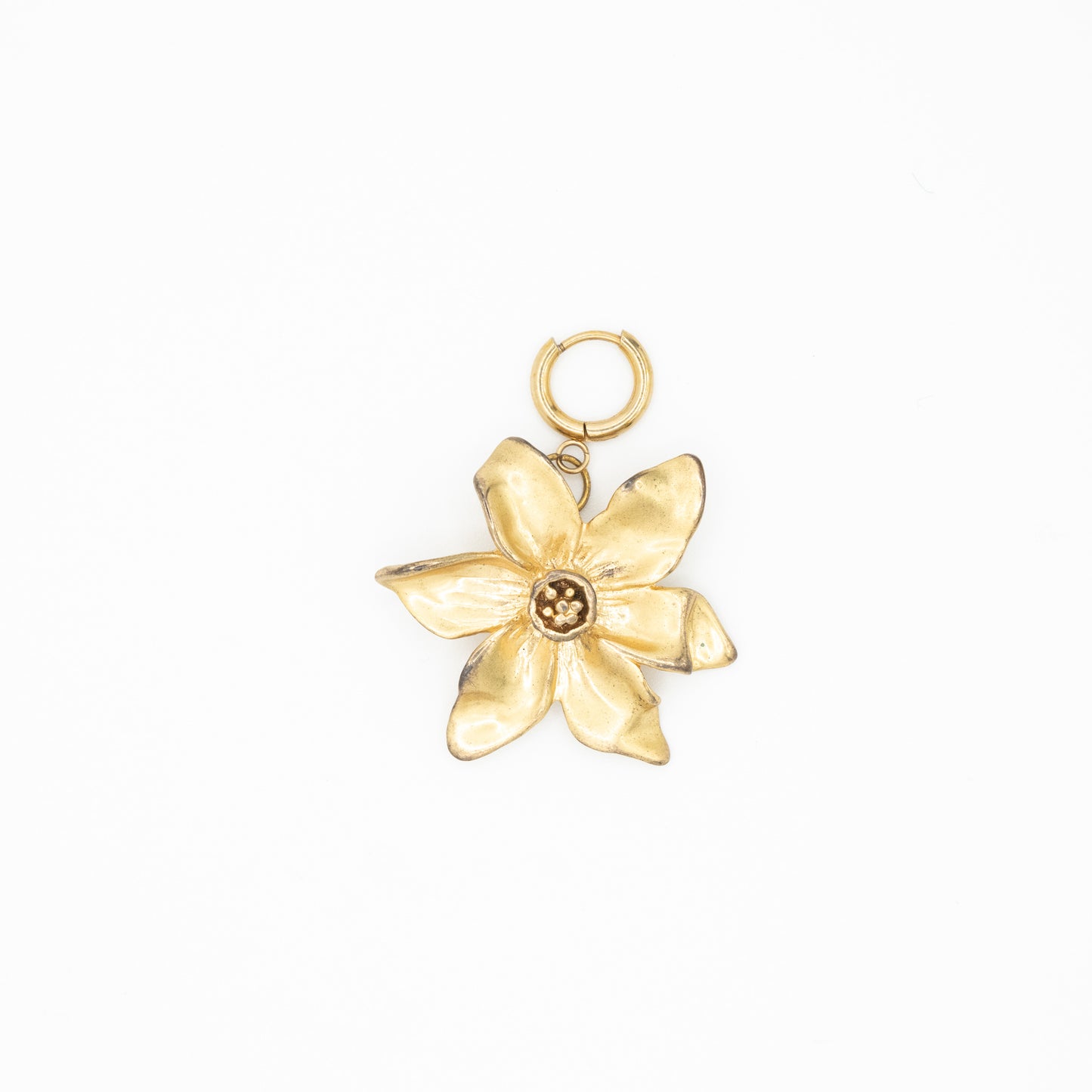 Mono Boucle Gold Flower