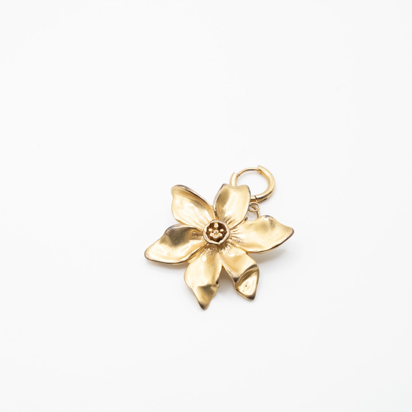 Mono Boucle Gold Flower