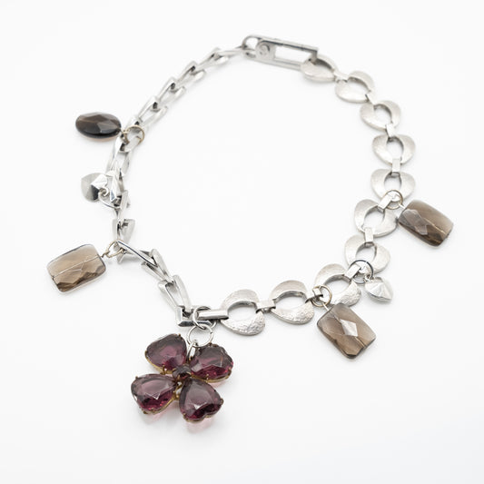 Collier Purple Flower