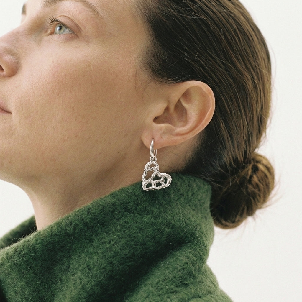 Boucles Heart Crush Silver