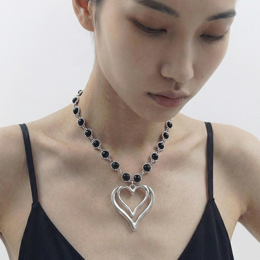 Collier Black Heart