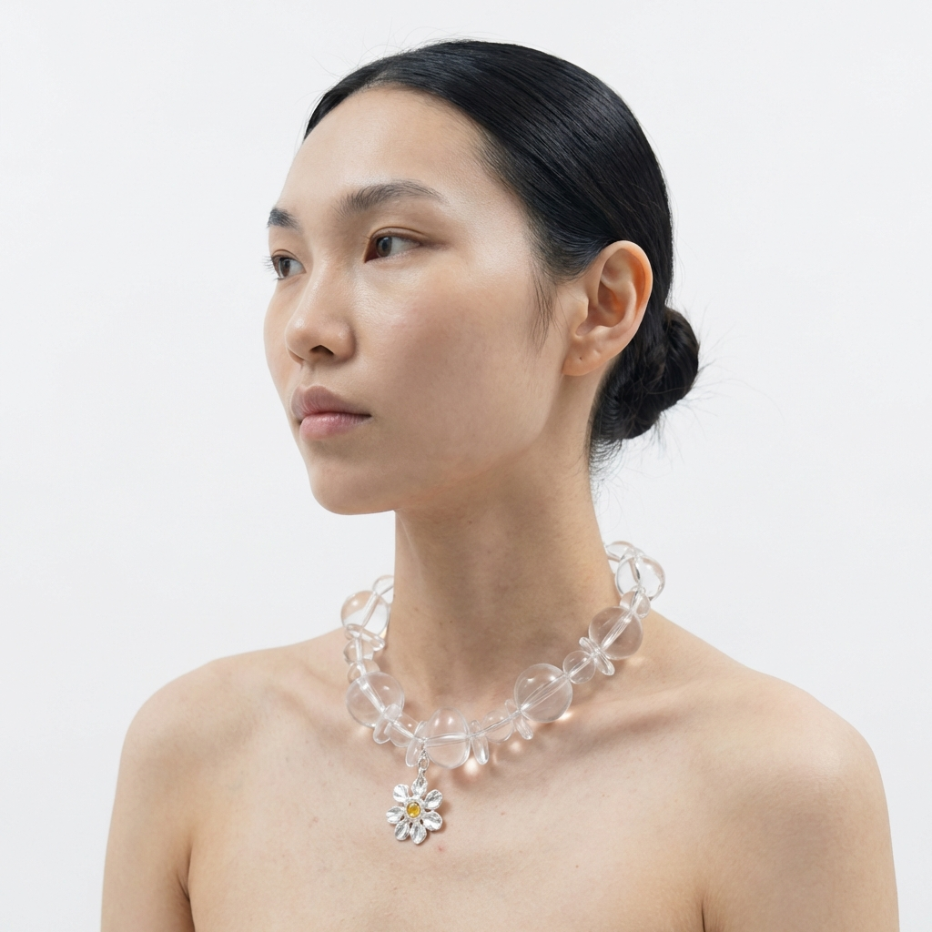 Collier Flower Bubble Yellow