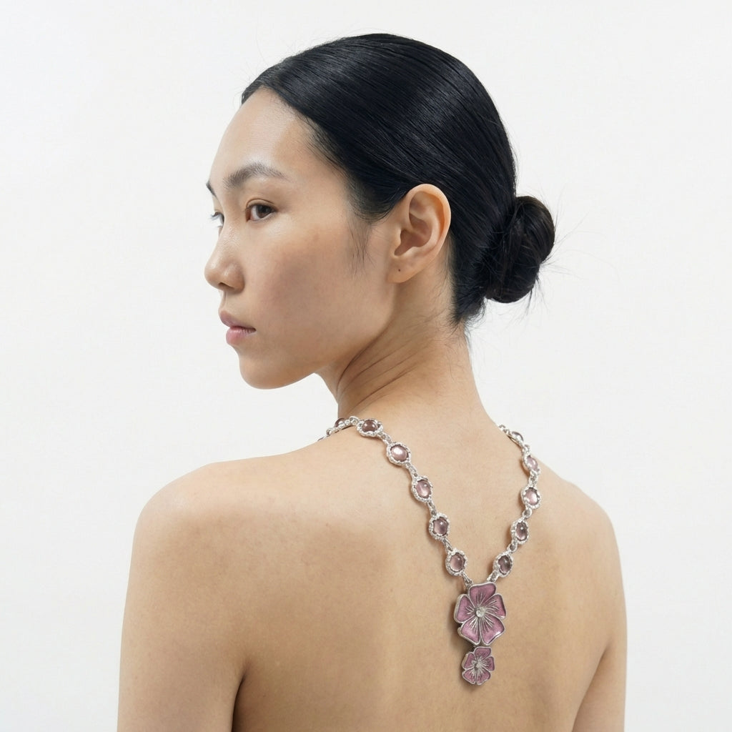 Collier Violet Bloom
